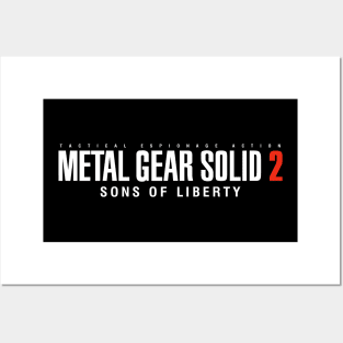 Metal Gear Solid 2 Logo Retro Posters and Art